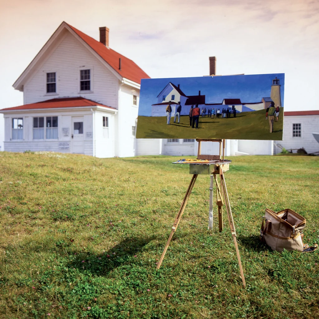 Another in a long line of Monhegan paintings, this one by Kevin Beers.