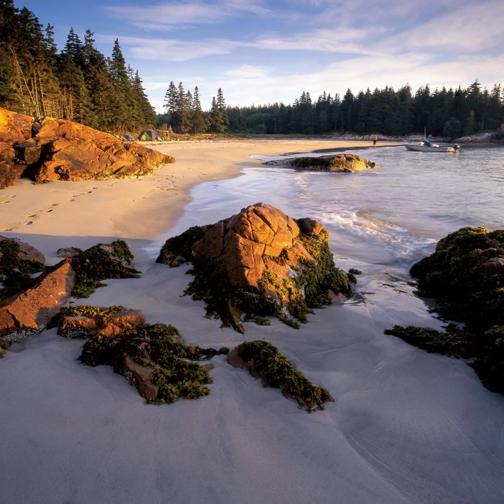 Beach on Marshall Island, one of the largest undeveloped islands on the eastern seaboard. 