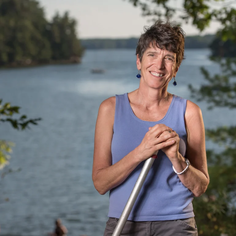 Outdoor Educator Ann Carson, head of the Maine Coast Semester program at Chewonki