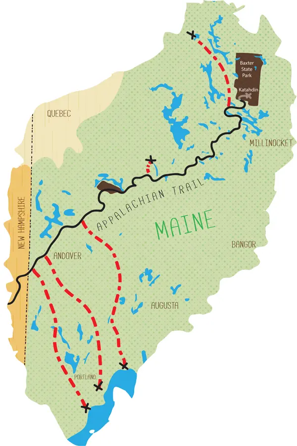 Maine Map, Down East Magazine
