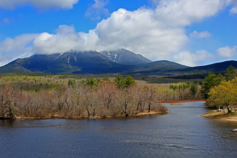 Mount Katahdin from within Baxter State Park.