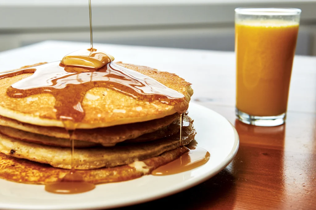 Nanny D’s Pancakes from Helen’s Restaurant, in Machias, Maine