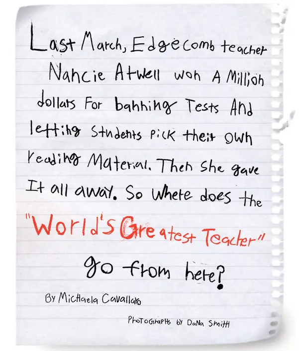 "World's Greatest Teacher," Nancie Atwell
