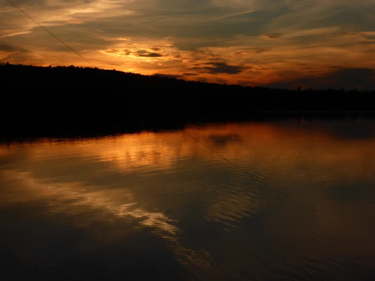 Sunset over Deer Pond