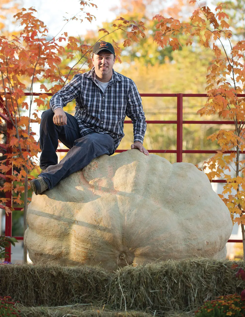 Ed Pierpont and his pumpkin