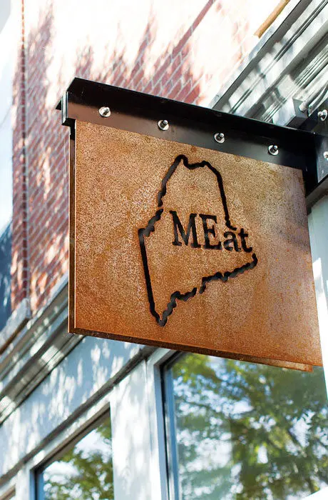 MEat eatery street signage 