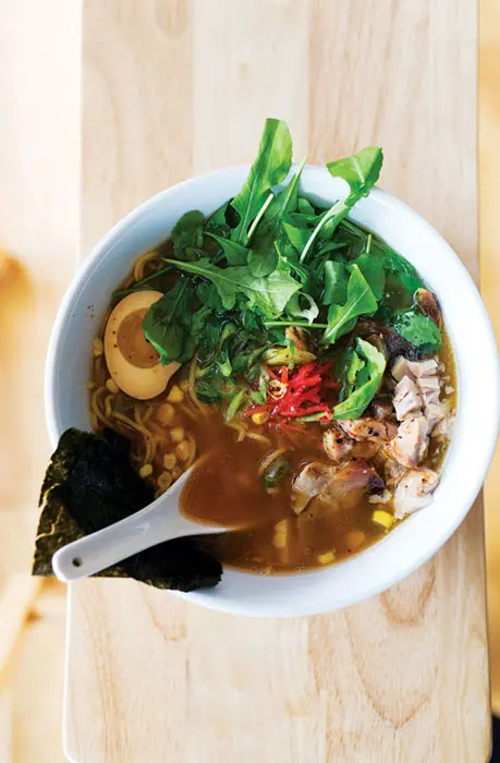 ramen broth bowl from Anju's 