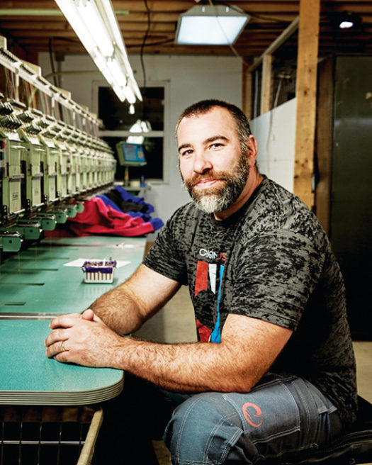 OriginUSA founder Pete Roberts came to apparel from a background in design and new media. 