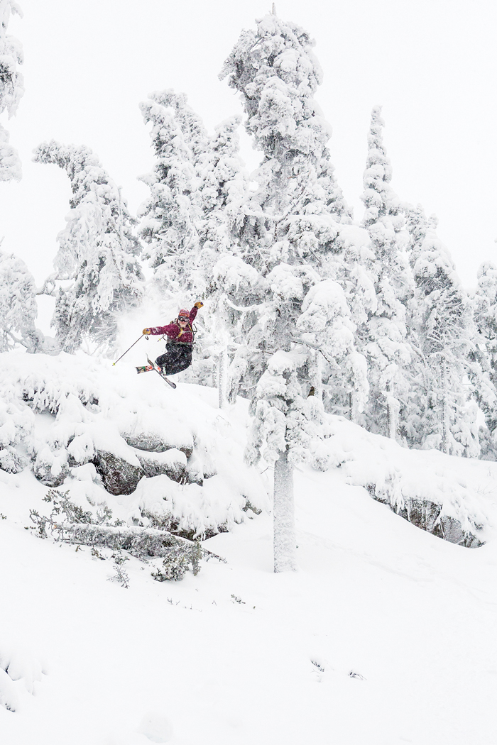 Backcountry ski Maine at Sugarloaf's Brackett Basin