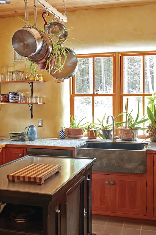 Kitchen with lots of plants