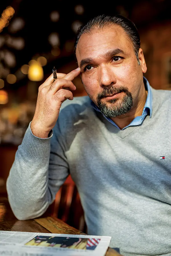 Aqeel Mohialdeen, publisher of Hanging Gardens of Babylon, Maine's first Arabic-language newspaper