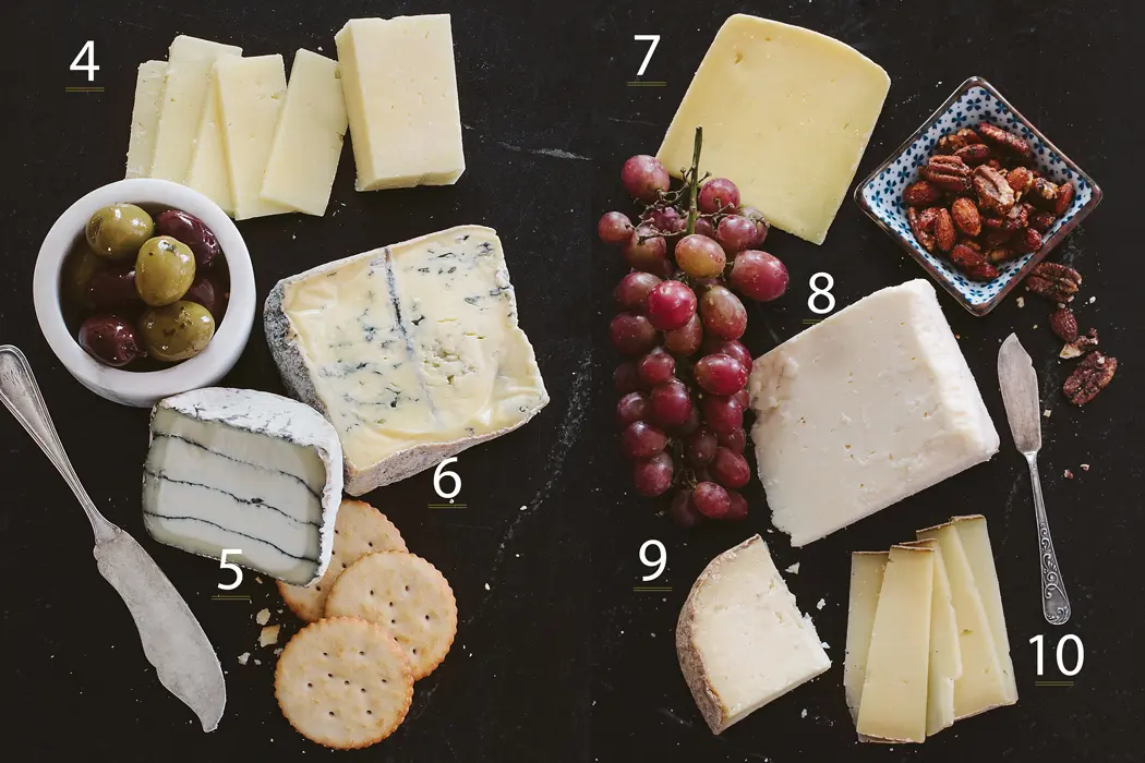 An Assortment of cheese