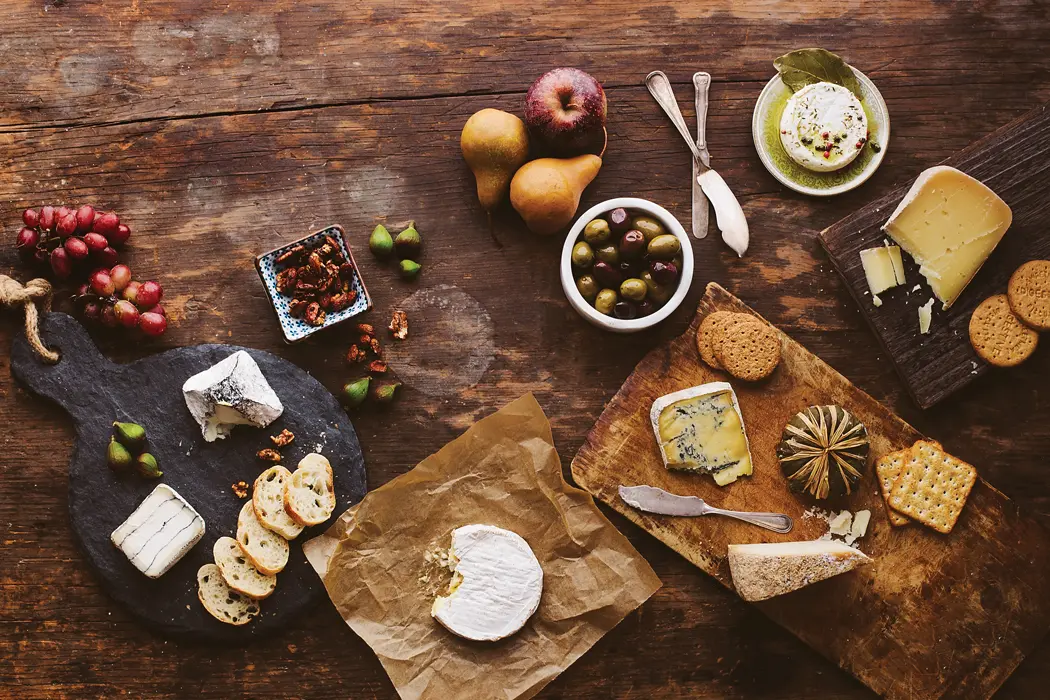 An Assortment of cheese
