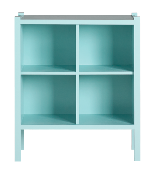 blue shelf