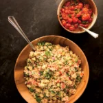 bowl of quinoa and mixed veggies