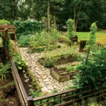 green garden plants
