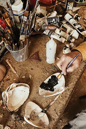 paint brushes of Steve brettell