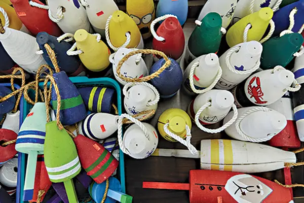 pot buoy trinkets for sale at big al's