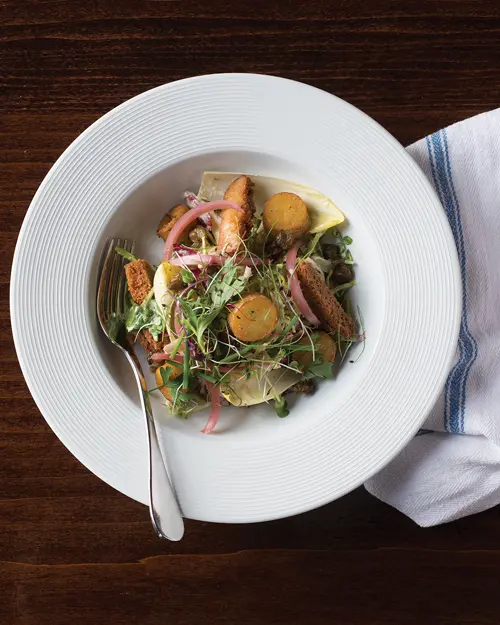 Finnan haddie and fingerling potato salad.