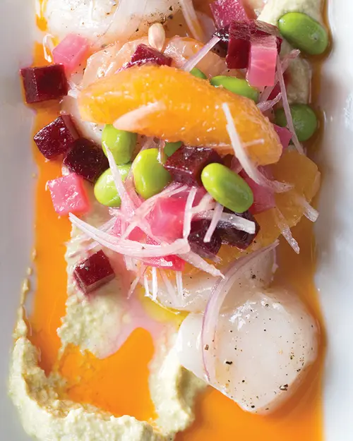 Scallop crudo