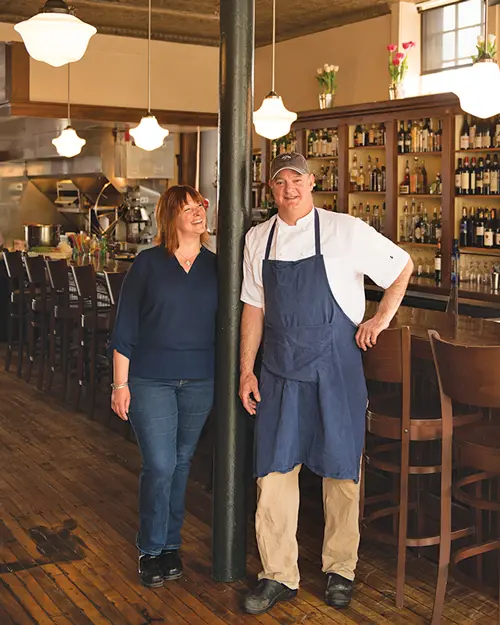 Co-owners Jessica and Patrick Duffy 18 central