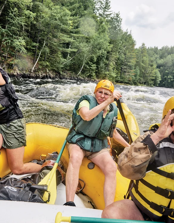 group rafting Kennebec River