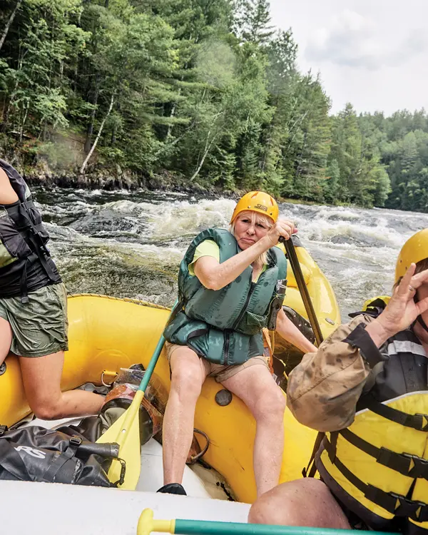 group rafting Kennebec River