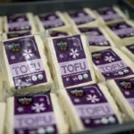 Heiwa Tofu finished product with stickers