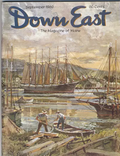 Illustration of old harbor