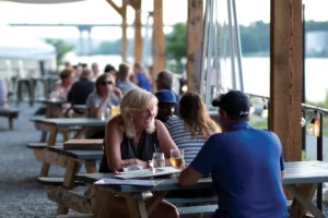 outside dining area - Mason’s Brewing Company