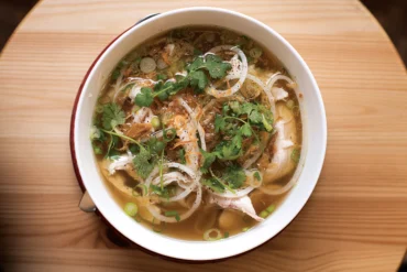 Cong Tu Bot, Portland, Maine - An aromatic bowl of chicken pho.