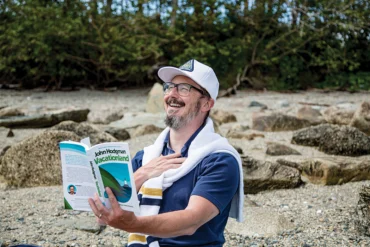 John Hodgman in Surry, Maine.