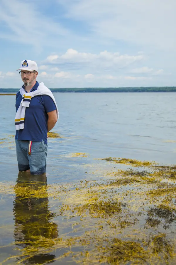 John Hodgman in Surry, Maine.