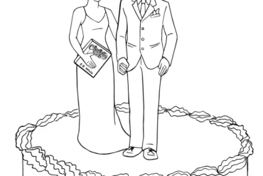 White Wedding, caketopper