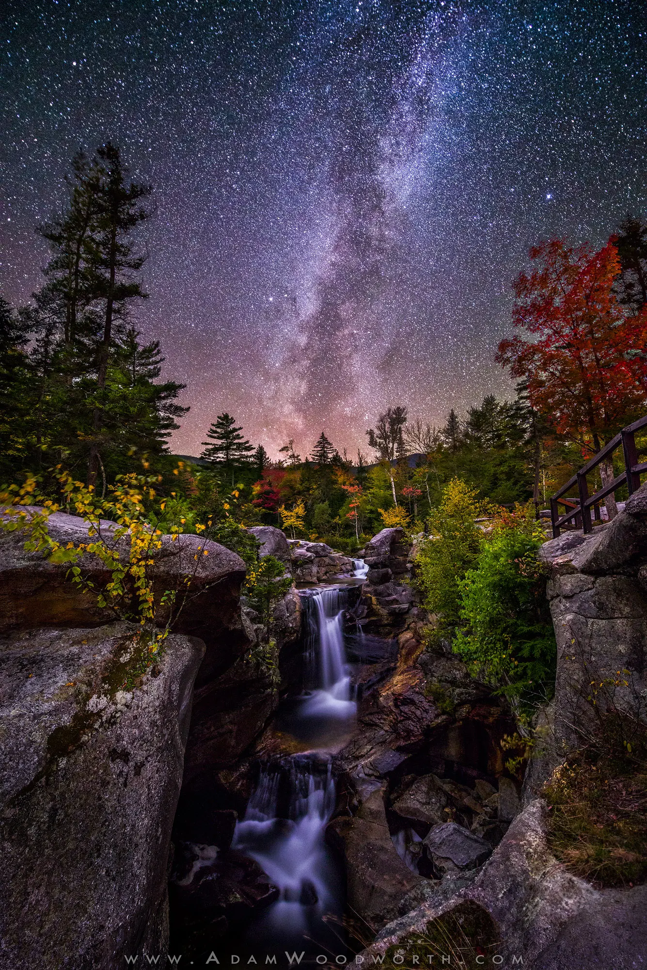 Milky Way Over Screw Auger Falls