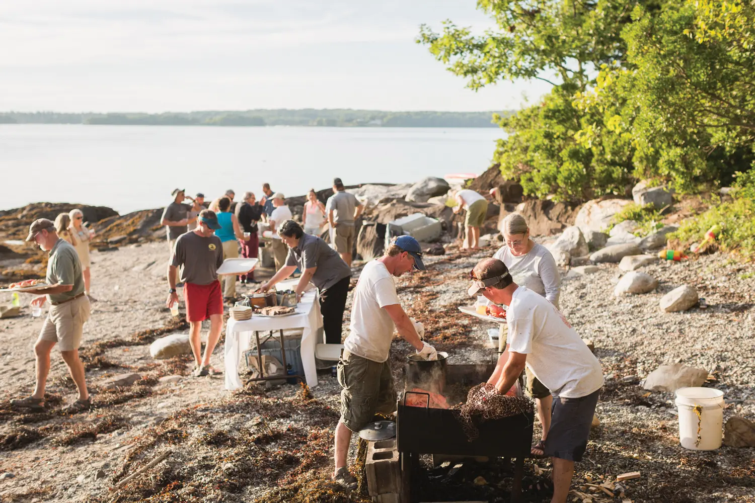 Maine beach lobster bake recipe