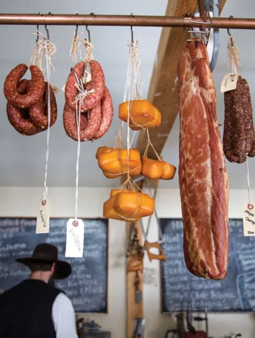 Matthew Secich at his charcuterie shop in Unity, Maine