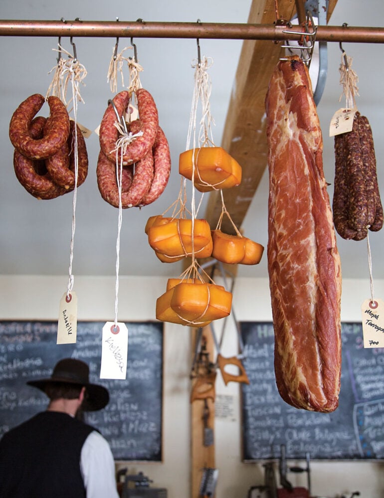 Matthew Secich at his charcuterie shop in Unity, Maine