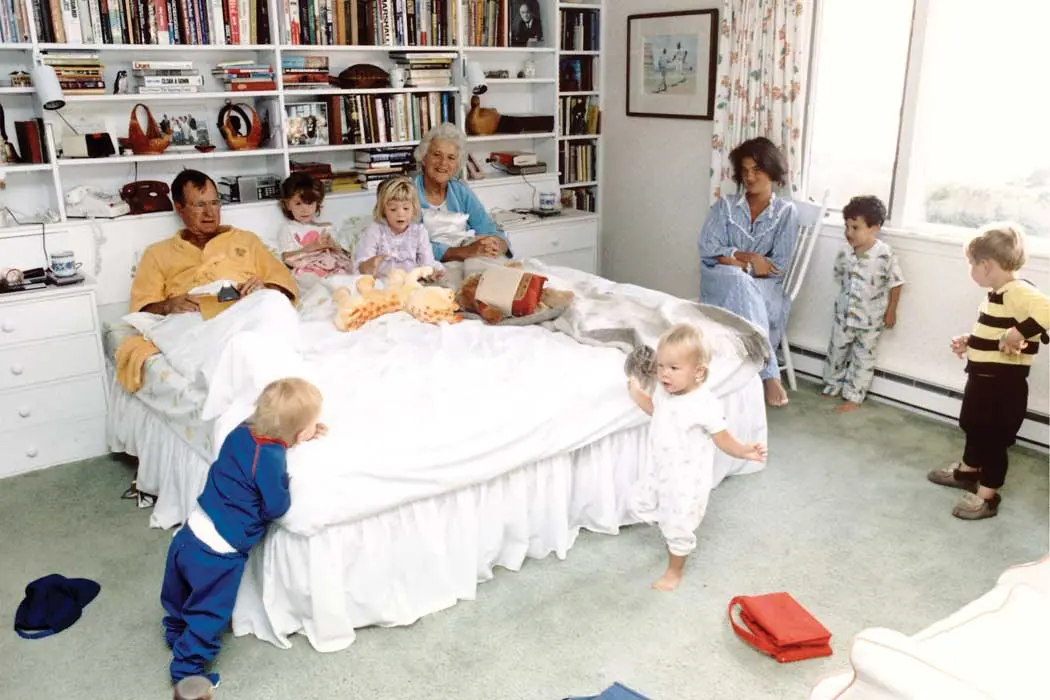 Barbara Bush and family