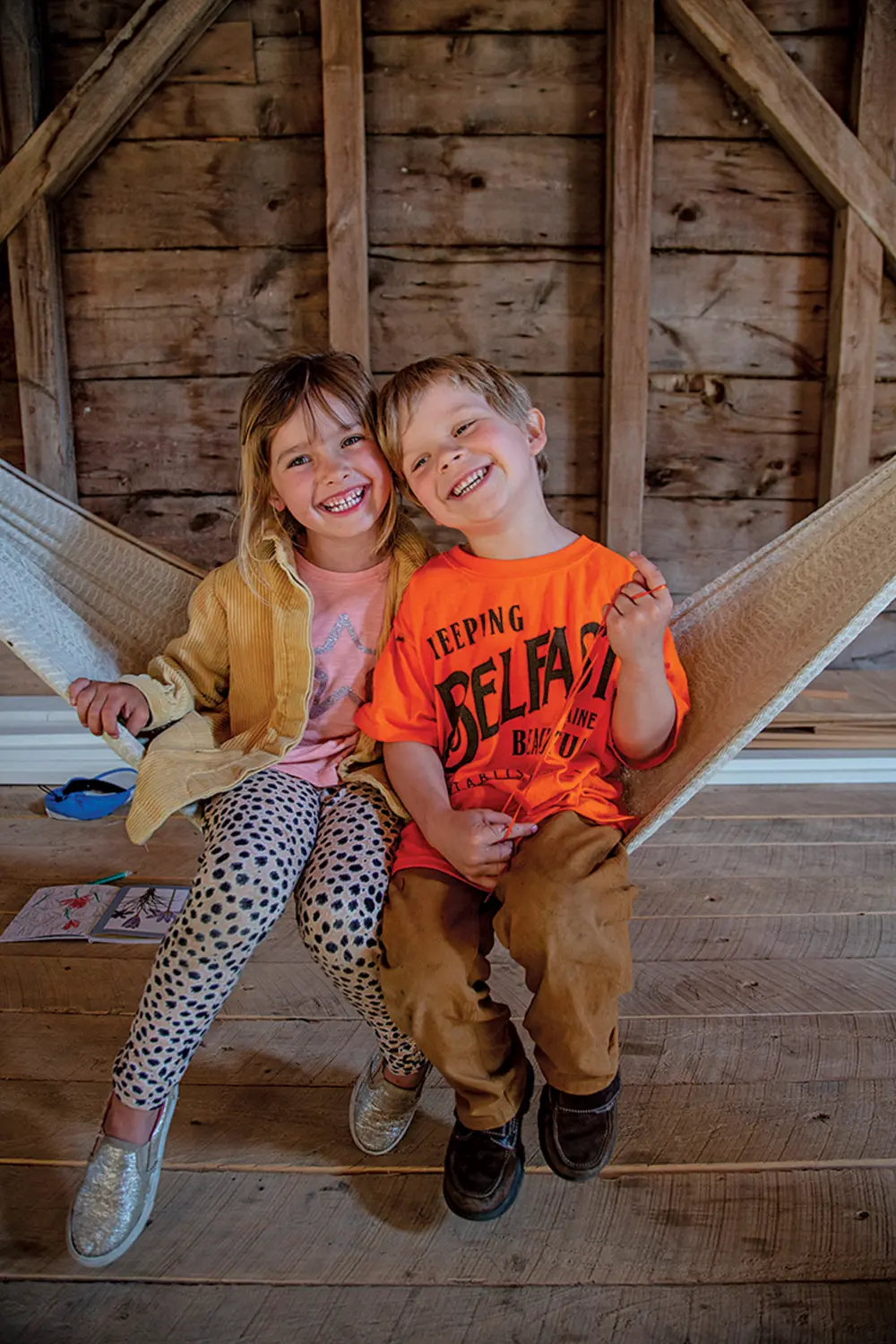 kids in a hammock