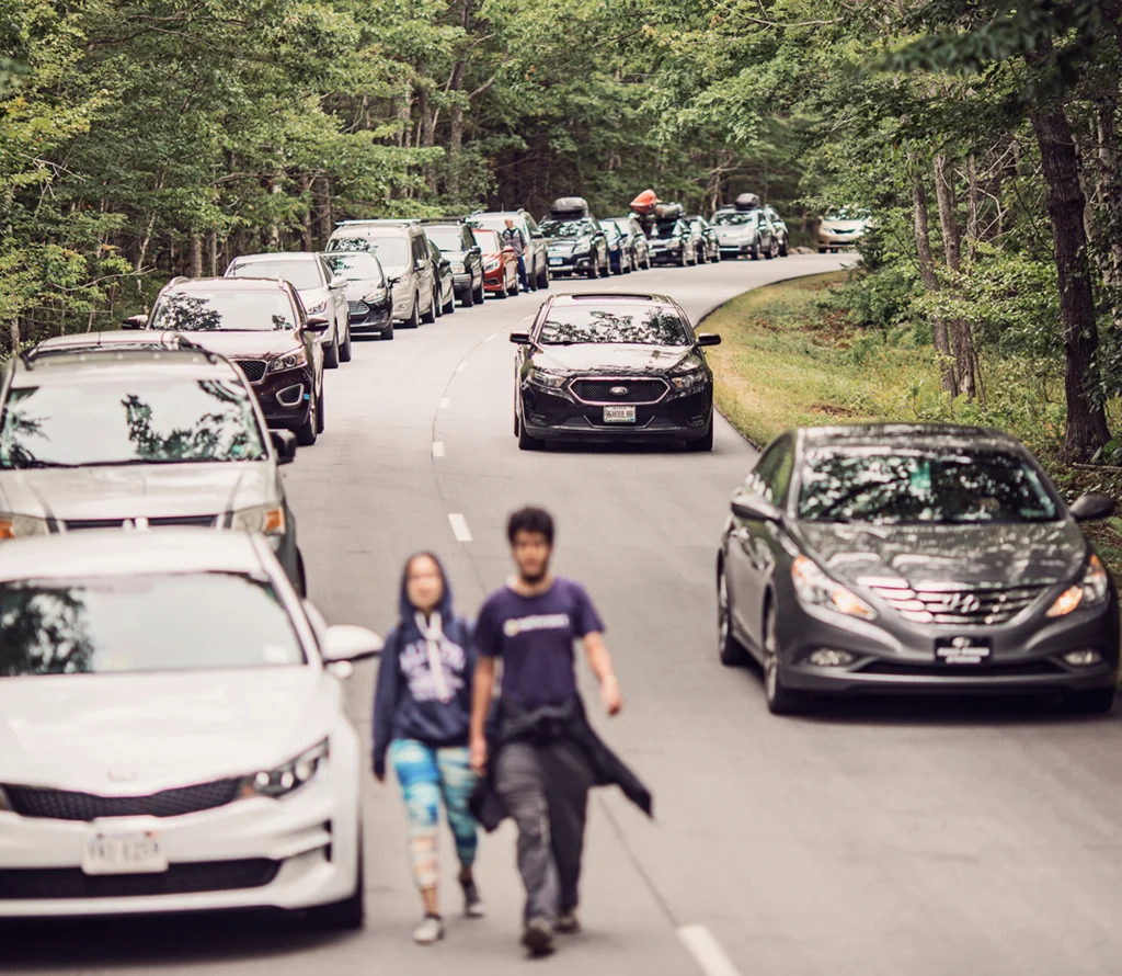 Acadia National Park traffic