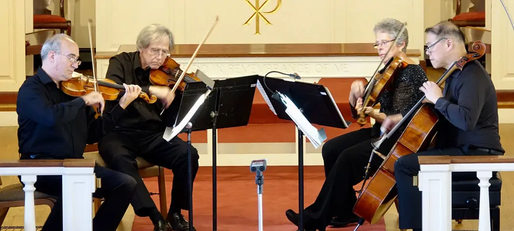 DE1812_BachToTheFuture_Featured Portland String Quartet