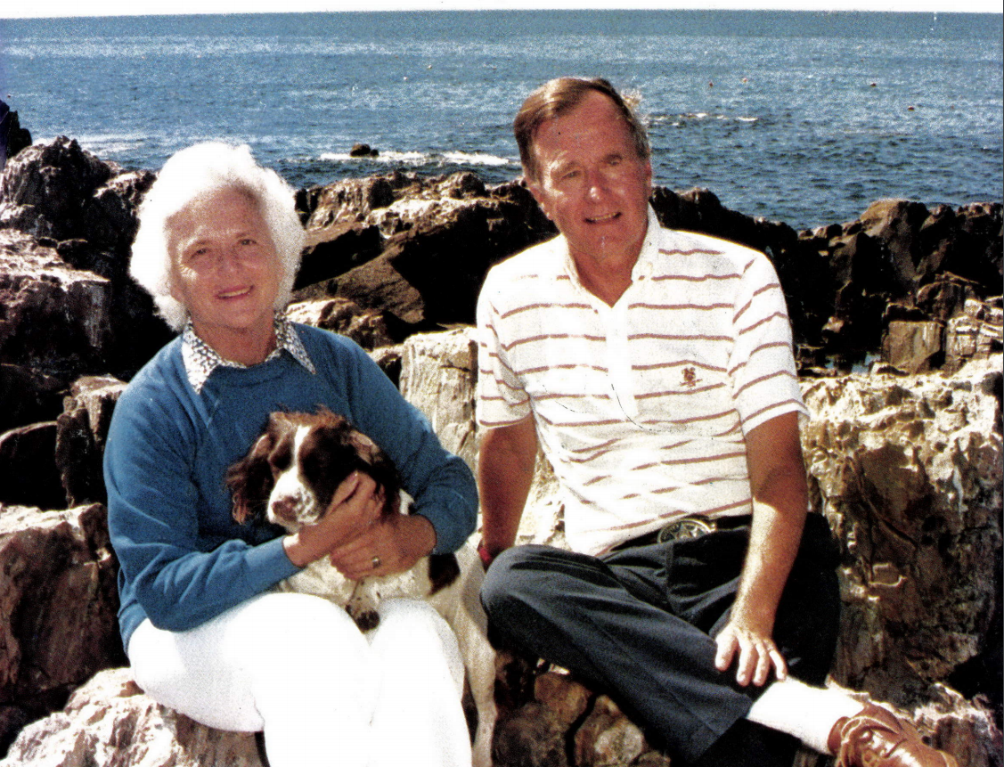 Barbara and George H. W. Bush in Kennebunkport