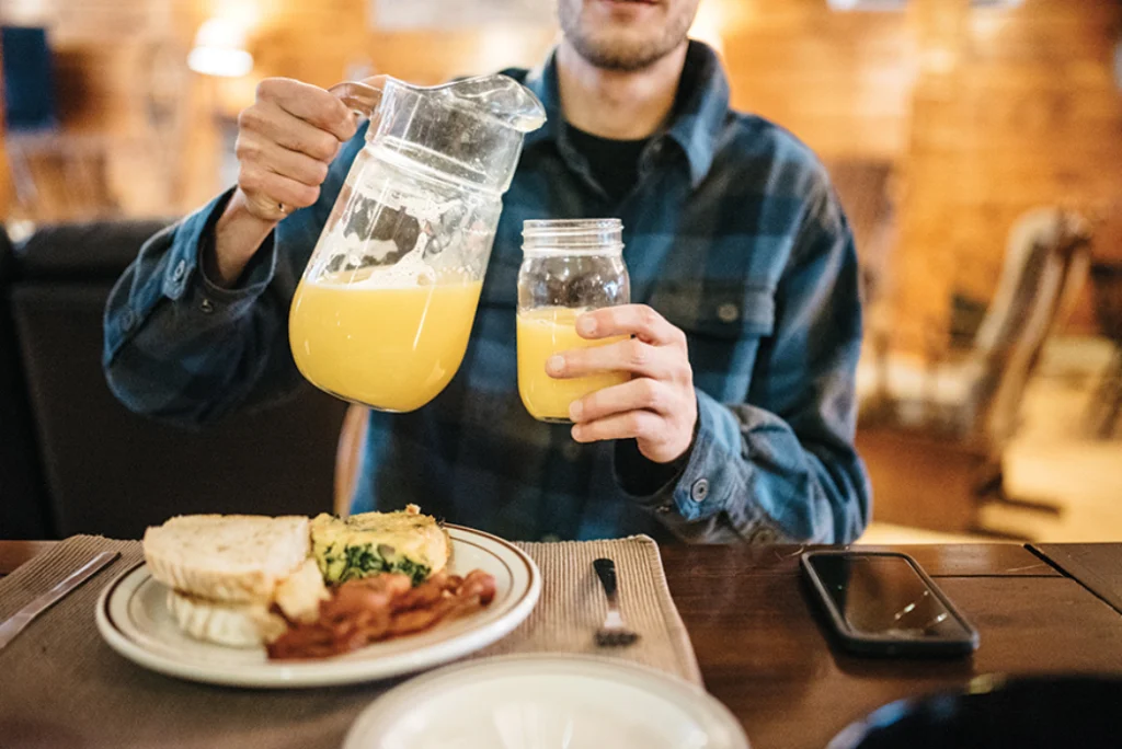 breakfast at Mt. Chase Lodge