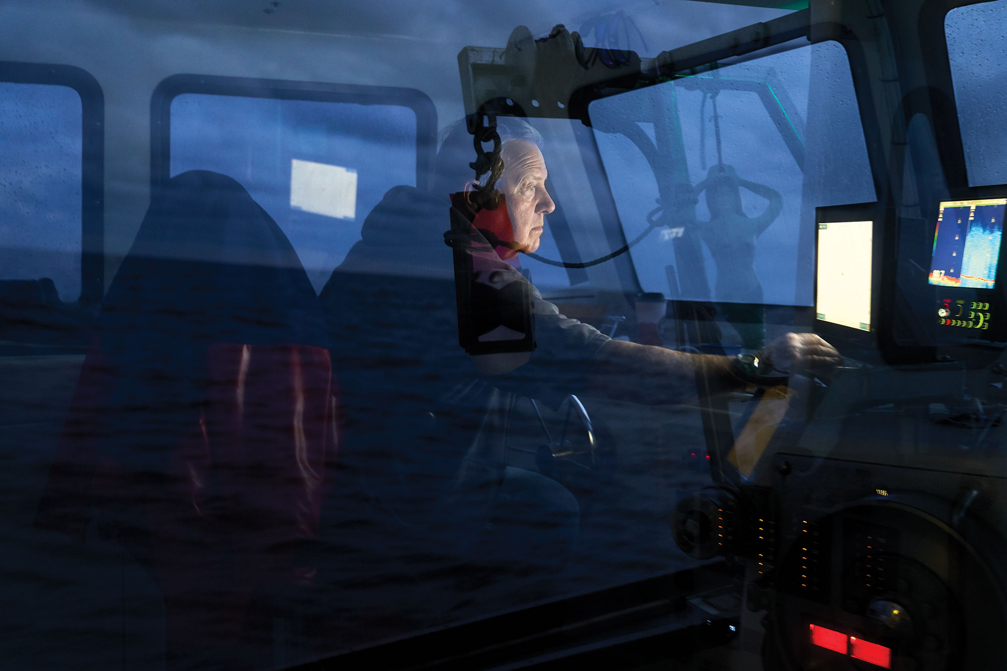 Walker looks at his instrument cluster Walker looks at his instrument cluster