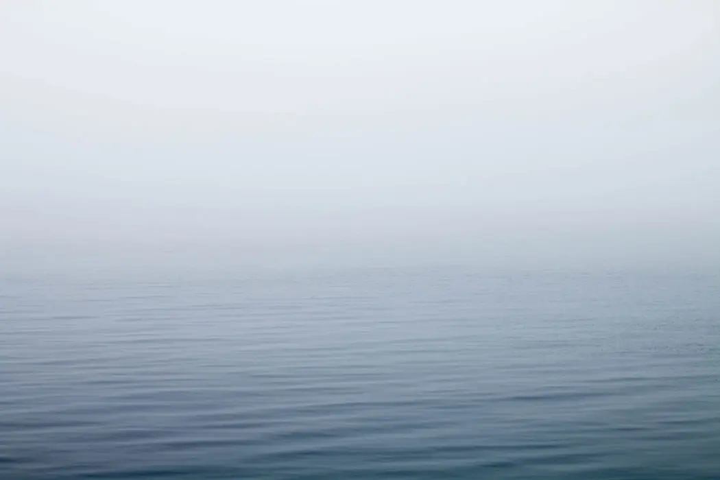 By the water