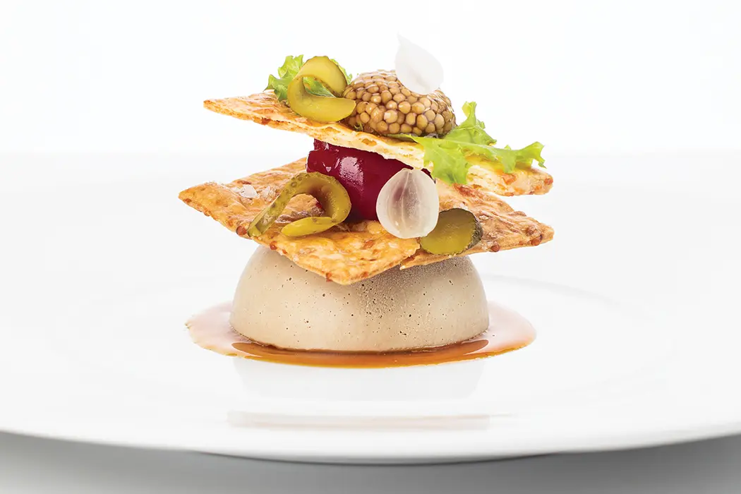 Powder #1 lends the color and flavor of curing to chicken-liver pâté.
