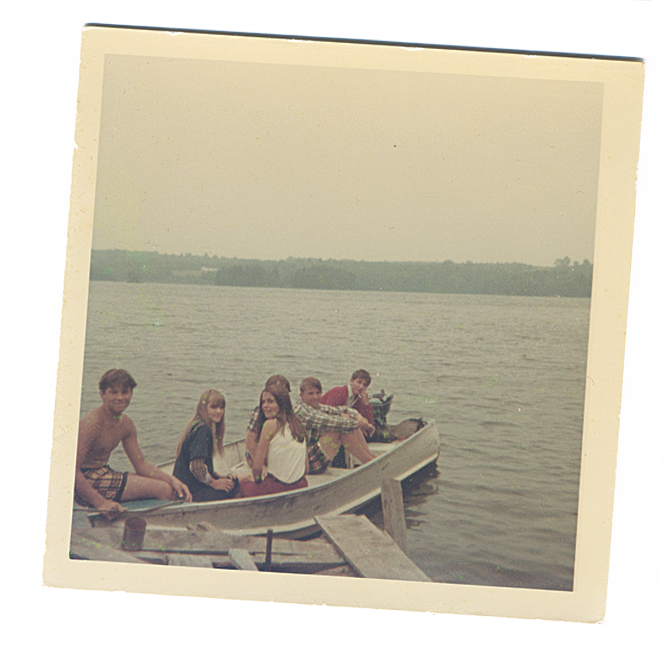 Boating on McGrath Pond, Maine