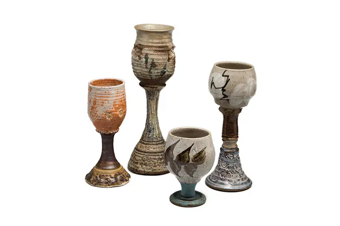Haystack artists make stoneware and assemblage.