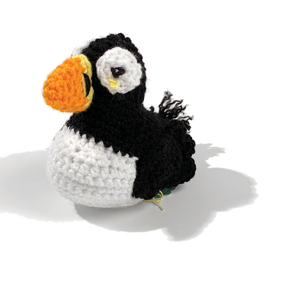 Hand-Crocheted Puffin Doll